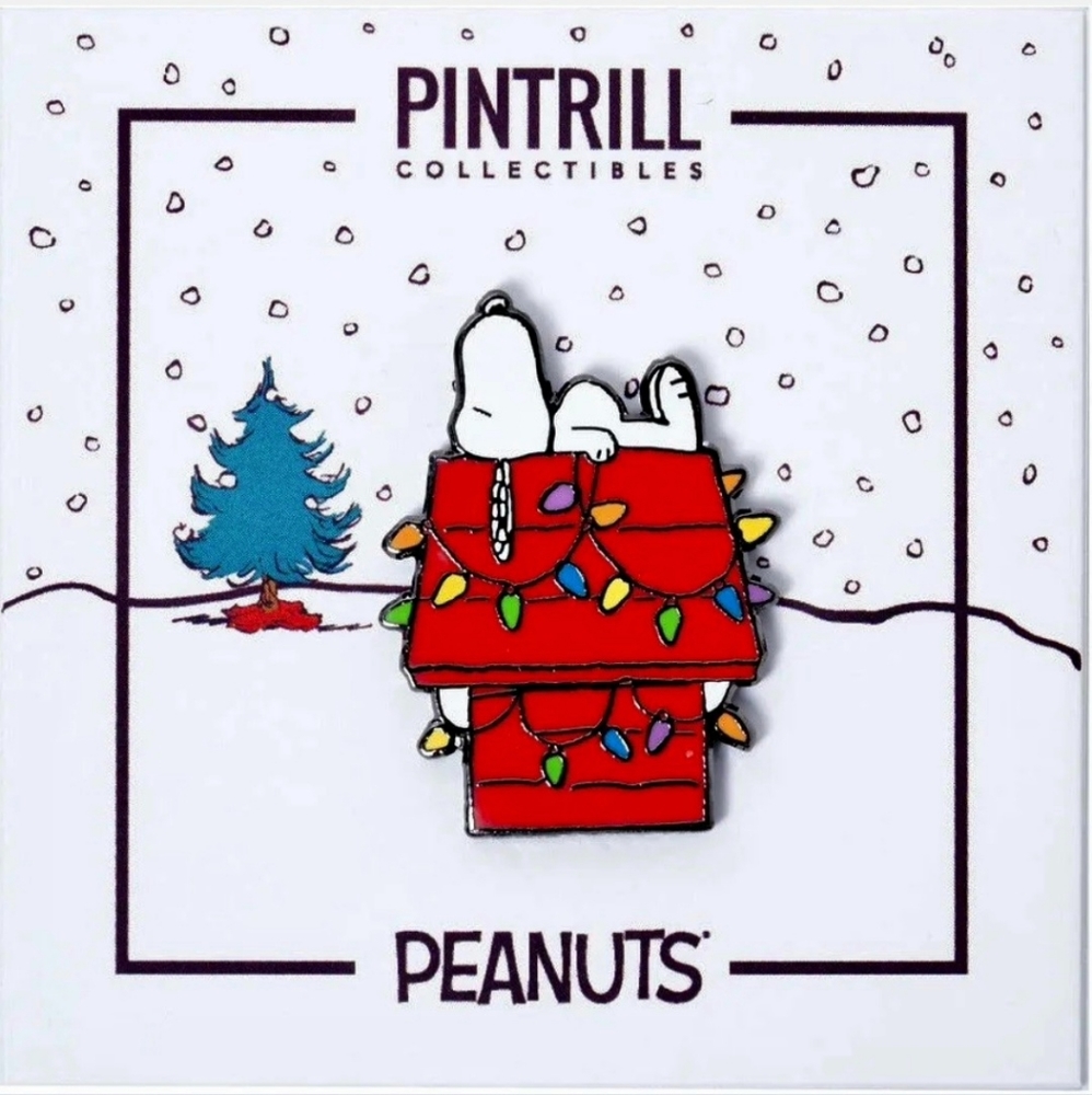 ⚡RARE⚡ PINTRILL x PEANUTS Holiday House Snoopy Pin *BRAND NEW*